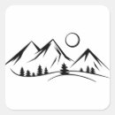 Search for mountain square stickers Abstract