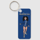 Search for blue tiger print key rings Black