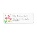 Search for cute flamingo return address labels Trendy