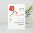 Search for poppy invitations Hand painted