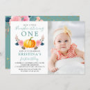 Search for pink pumpkin 1st birthday invitations Fall
