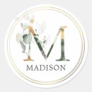 Search for monogram letter m stickers Floral
