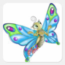 Search for butterfly cartoon stickers Green