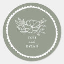 Search for scallop wedding stickers Green