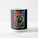 Search for trash mugs Funny racoon