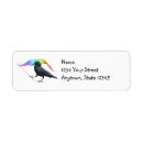 Search for crow return address labels Raven
