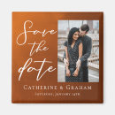 Search for burnt orange save the dates Vintage