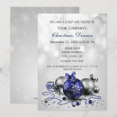 Search for navy christmas invitations Silver