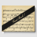 Search for music guest books Musical notes