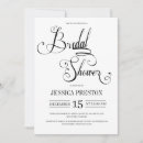 Search for save the date bridal shower invitations Black and white