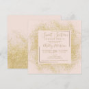 Search for glam square invitations Blush pink