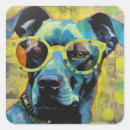 Search for dog in glasses stickers Blue