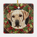 Search for yellow lab christmas tree decorations Pets