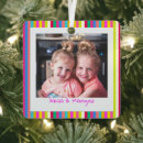 Search for multi photo christmas tree decorations Colourful