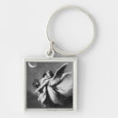 Search for black angel key rings Black and white