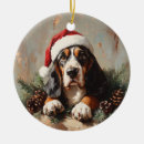 Search for basset hound christmas tree decorations Cute