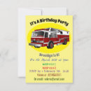 Search for fire engine birthday invitations Transportation