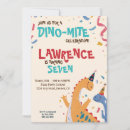 Search for dino mite party invitations Prehistoric