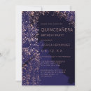 Search for dark blue invitations Gold foil