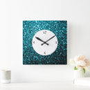 Search for aqua blue clocks Girly