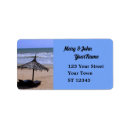 Search for beach umbrella return address labels Ocean