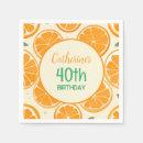 Search for orange fruit napkins Birthday party