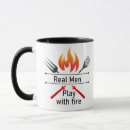 Search for real men mugs Saying
