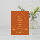 Search for gold foil save the date postcards Rose