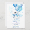 Search for polar bear baby shower invitations Elegant