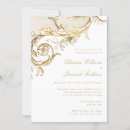 Search for gold and white engagement party invitations Floral