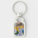 Search for mermaid art key rings Blue