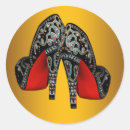Search for high heel shoes party stickers Red