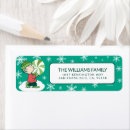 Search for peppermint candy return address labels Snoopy