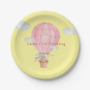 Search for hot air balloon paper plates Bunny