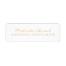 Search for white and gold wedding return address labels Modern