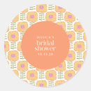 Search for yellow and orange wedding stickers Flower