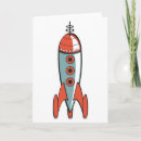 Search for space rocket cards Retro