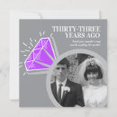 Search for 33rd anniversary invitations Purple