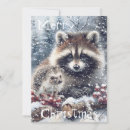 Search for raccoon christmas cards Woodland