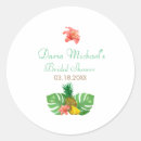 Search for tropical bridal shower stickers Hibiscus flowers