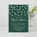 Search for lights bridal shower invitations Green