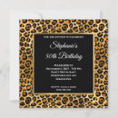 Search for gold black leopard invitations Safari