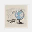 Search for world map napkins Aeroplane