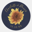Search for navy blue yellow wedding stickers Sunflowers