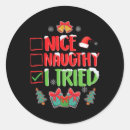 Search for naughty ones stickers Funny christmas
