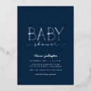 Search for navy and silver baby shower invitations Elegant