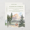 Search for mountain wedding announcement cards Rustic