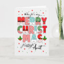 Search for merry aunt christmas cards Xmas