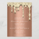 Search for bridal small birthday invitations Gold