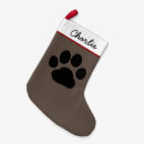 Search for paw print christmas stockings Tracks